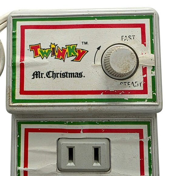 Mr. Christmas Twinky Lighting Outlet Controller 1981 Vintage Holiday Light Plug - Picture 2 of 6